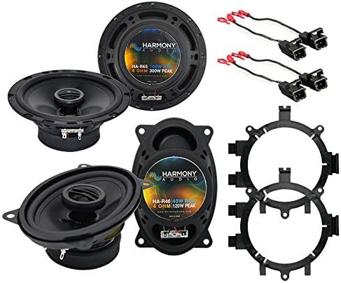 Harmony Audio R5 R46 Compatible with Chevy Silverado Pickup 1999-2006 Factory Speaker Upgrade