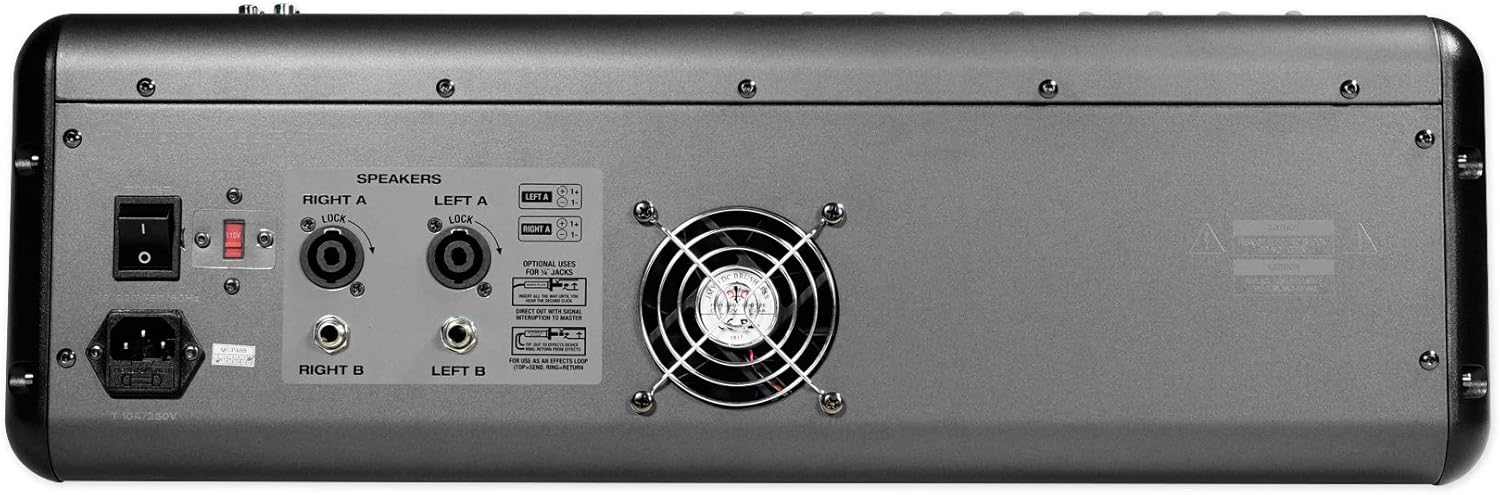 Rockville RPM1470 6000W Peak 14-Channel Powered Mixer, 750W RMS x 2 at 4 Ohm, USB/Bluetooth, 24-Bit Effects, 14 XDR2 Mic Preamps, for Live Events/Church Bands