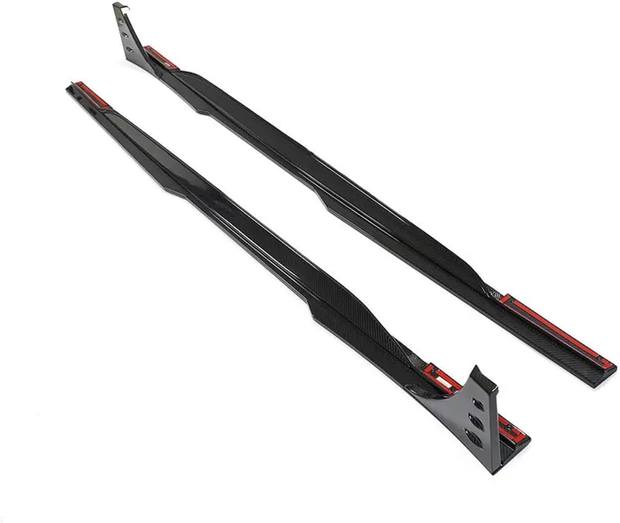 Compatible for Audi RS6 RS7 Real Dry Carbon Fiber Side Skirt Four Piece Set Auto Accessories Body Kits Trim Car Parts