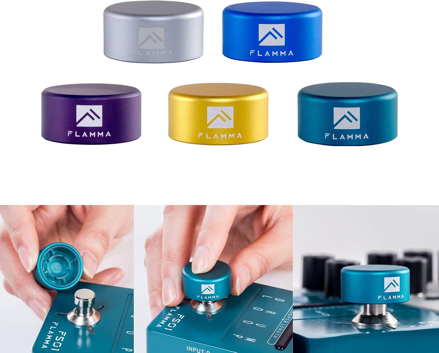 FLAMMA FC12 Drum Machine with Pedal Footswitch Toppers 5 Pcs One-Step Installation