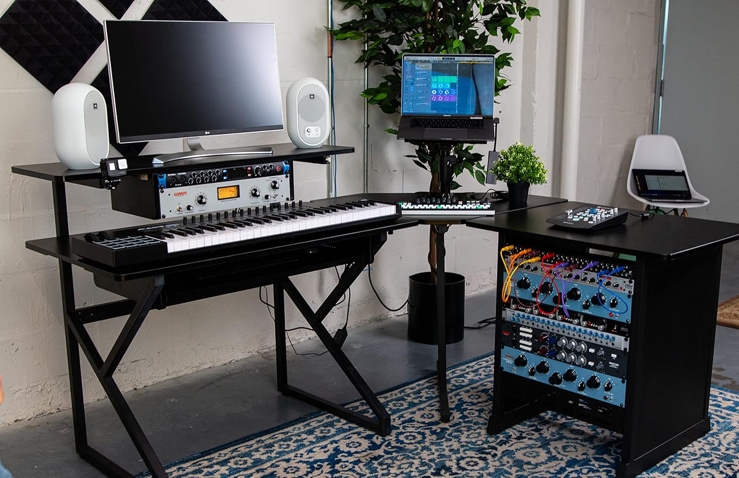 Gator Frameworks Content Creator Series Studio Desk Corner Section, Black Finish (GFW-Desk-CRNR)