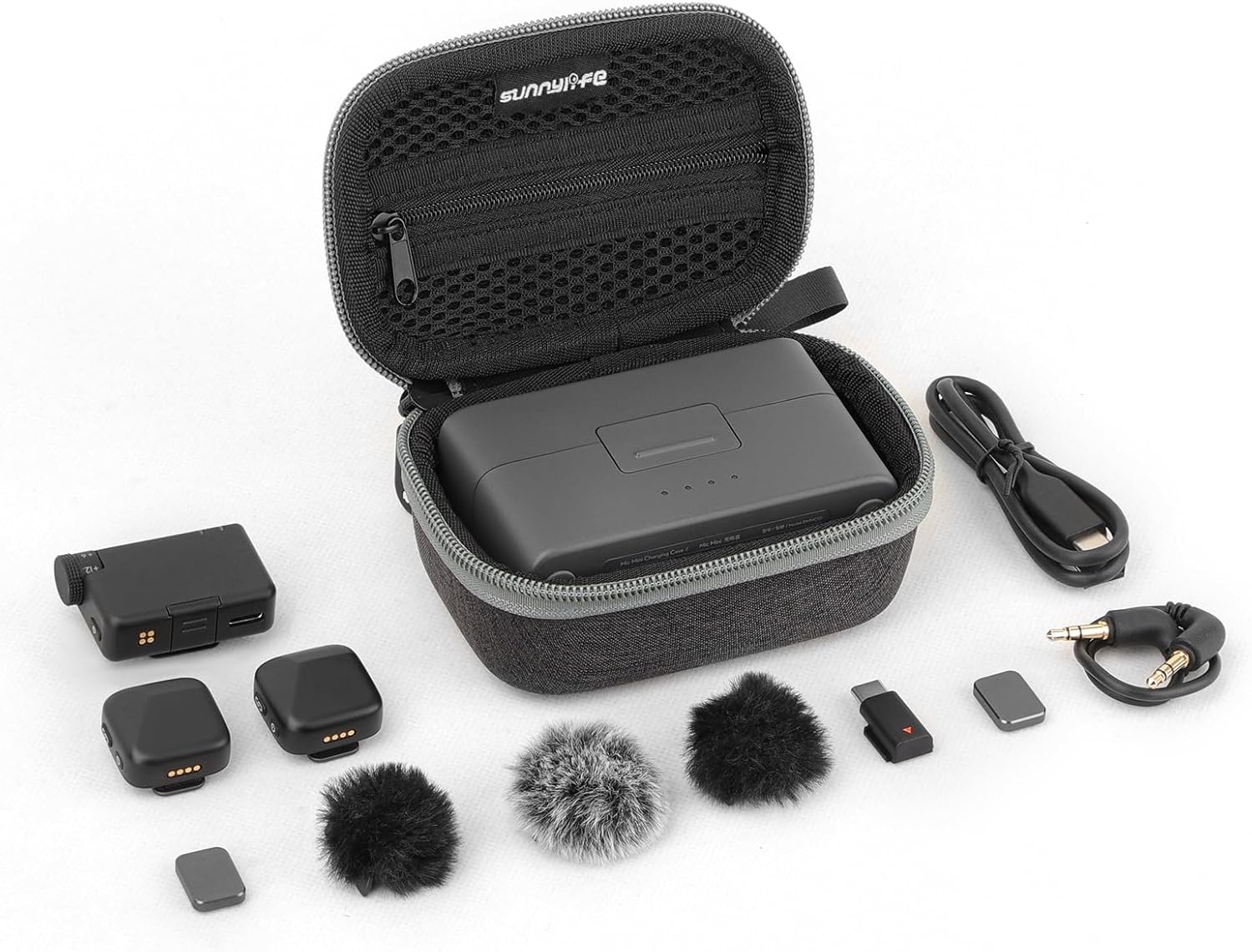 for DJI for Mic Mini Carrying Case Portable Storage Bag Outdoor Protective Box for for 2/1 Traveling Microphone Bags