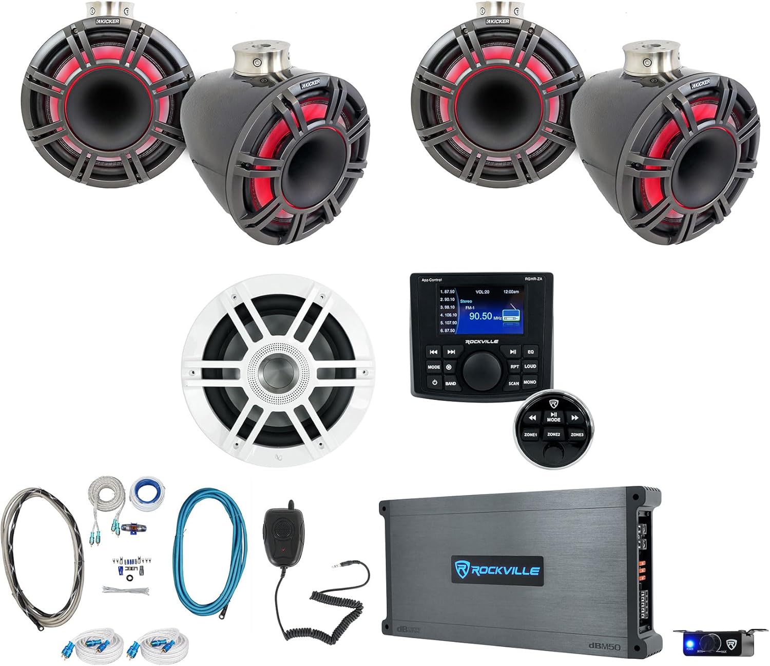 Audiosavings Bundle: (4) Kicker 47KMFC11 11