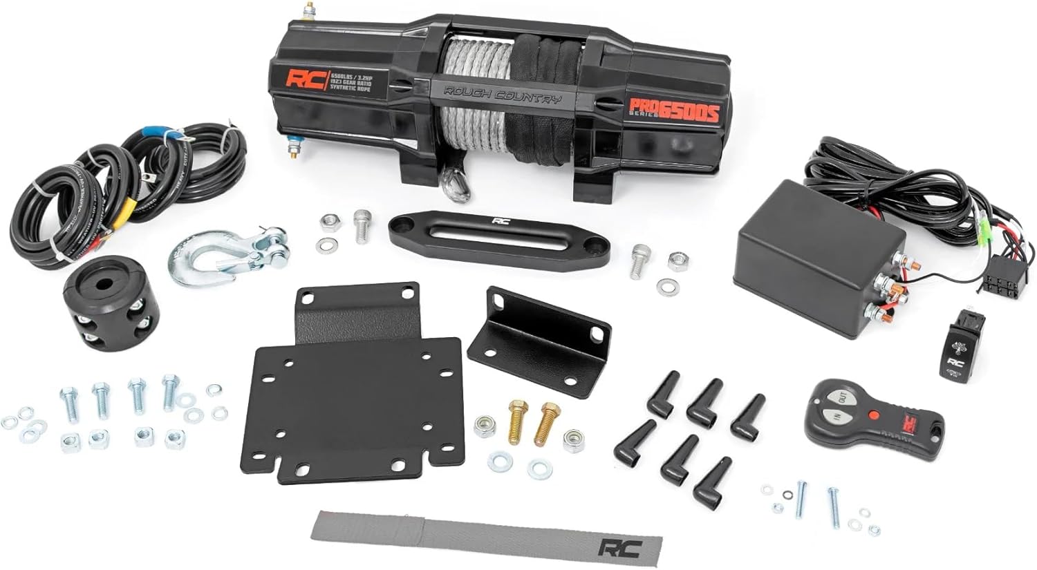 Rough Country Winch Mounting Kit w/RS6500SA for Honda Pioneer 1000-92092