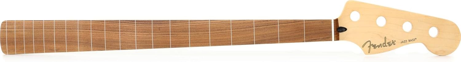 Fender Player Series Jazz Bass Neck, Modern C, Fretless Fretless Frets, Pau Ferro Fingerboard