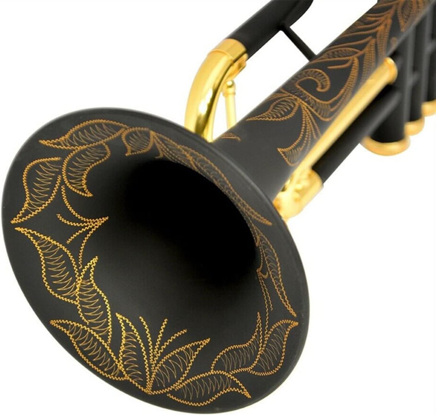 KESHUO Trumpet Instrument Brass Instrument Trumpet Black Gold Beginner Professional Playing Trumpets
