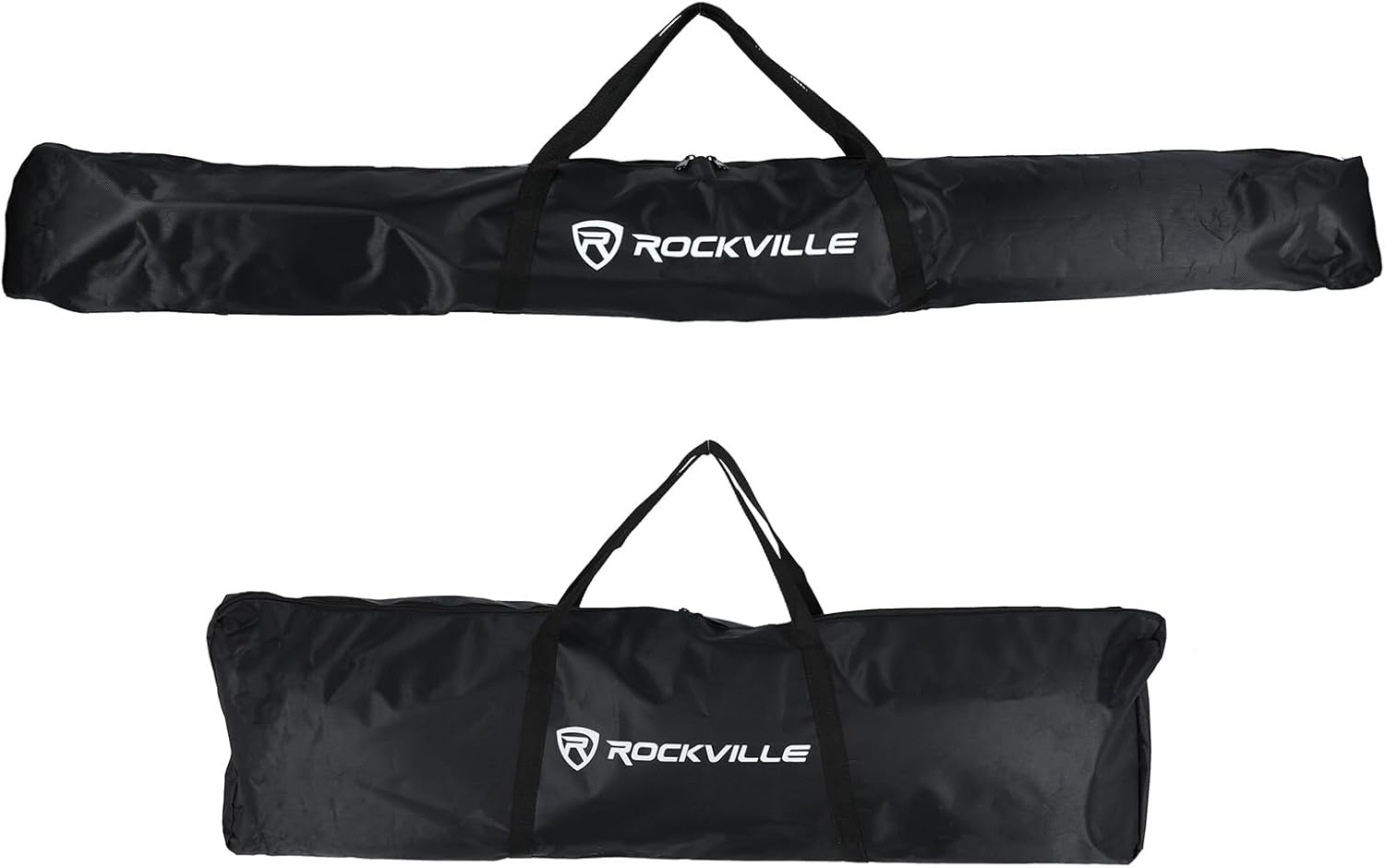 Rockville RLS6 140lb Lighting Speaker Stand, Flat-Base Stability, Detachable Tree Bar, Quick-Fold Portability, Perfect for DJs and Event Pros