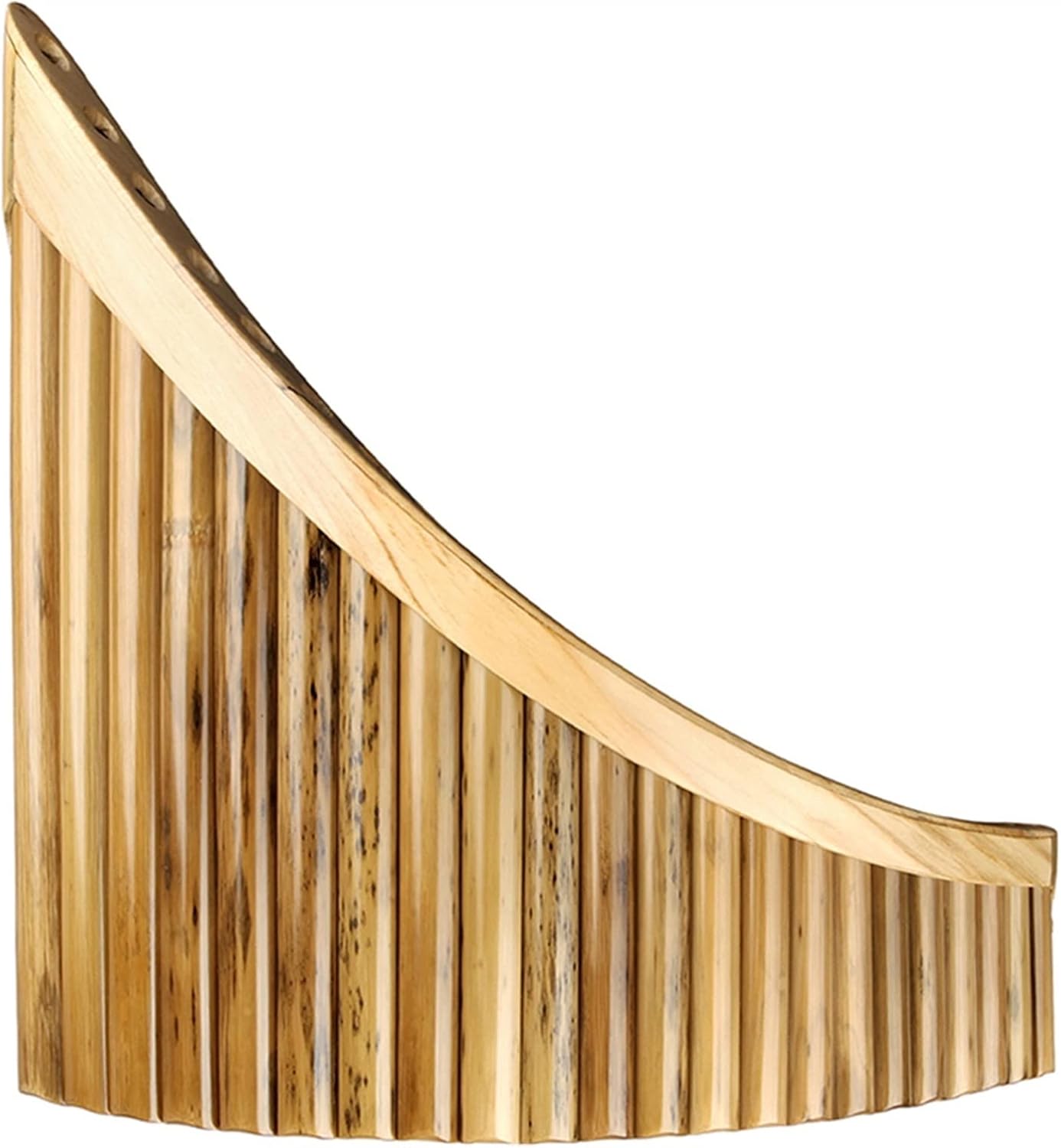 PanPipes Woodwind Instrument 22 Pipes Pan Flute C Key Spotted Bamboo Musical Instruments Woodwind Instrument Handmade Pan Pipes (Color : Left Hand)