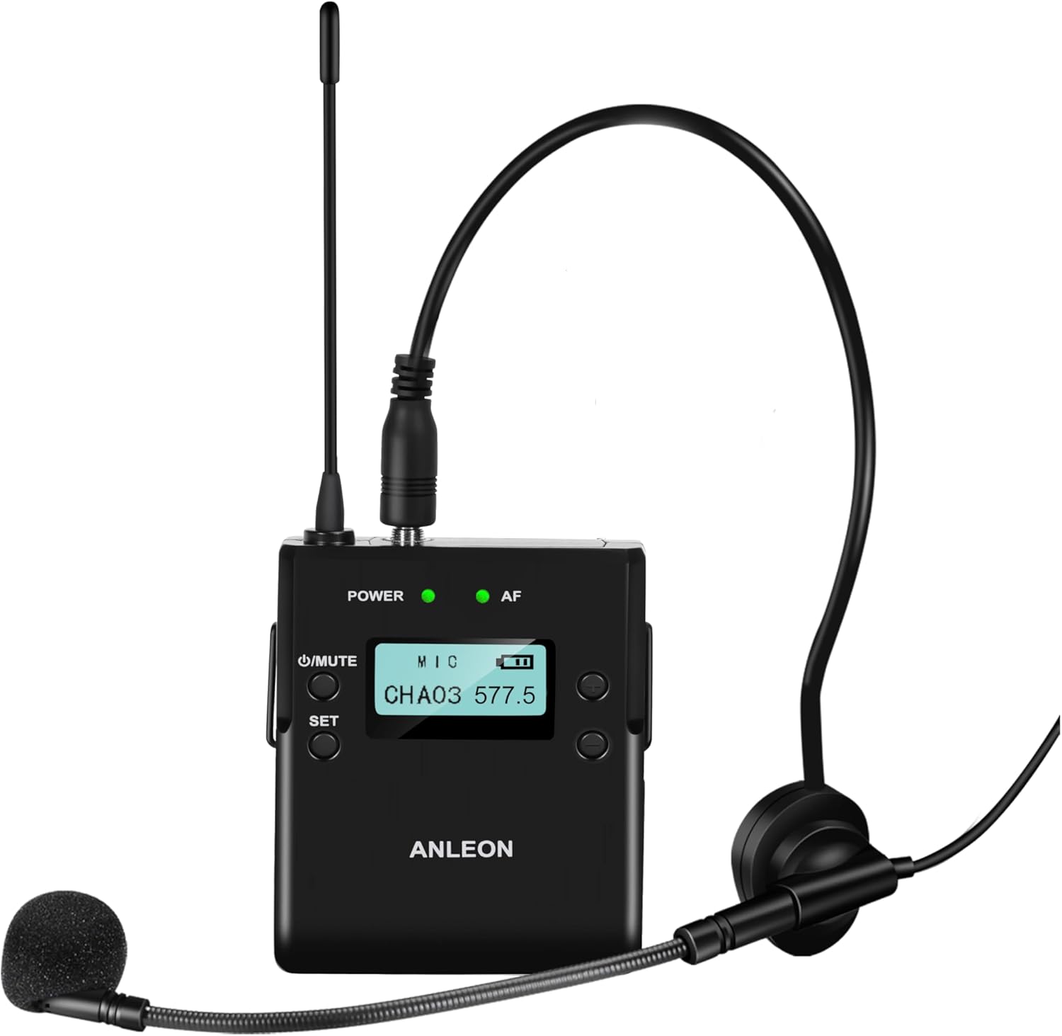 ANLEON MTG-400 Wireless Tour Guide Language Interpretation System Crystal Clear Audio Wireless Lavalier Lapel Microphone System (1 Transmitter -1 Receiver)