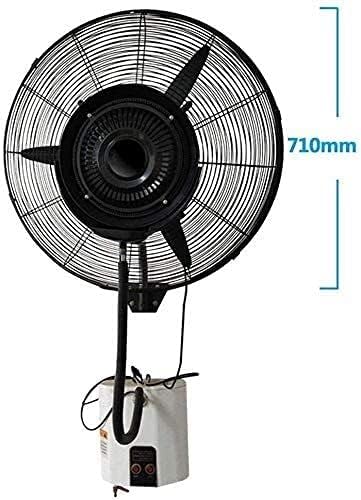 Wall Fan Cooling Wall Mount Fan, with Humidifying Mist Action 3 Speed Settings, 15L, Adjustable Tilt, for Industrial Home Office Restaurant Dormitory