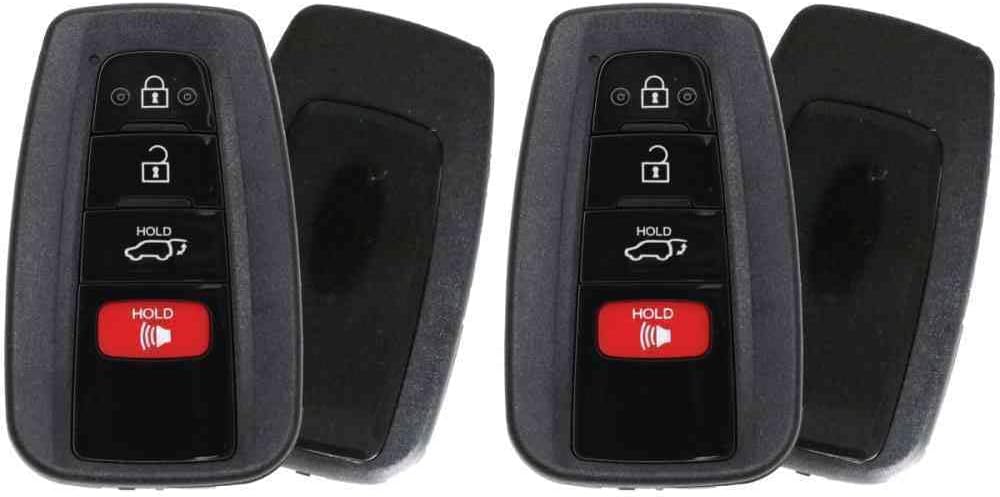 Replcament Smart Key Fob for Toyota RAV4 2021 FCC HYQ14FBC Part Number 8990H-0R030 8990H0R030 Pack of 2