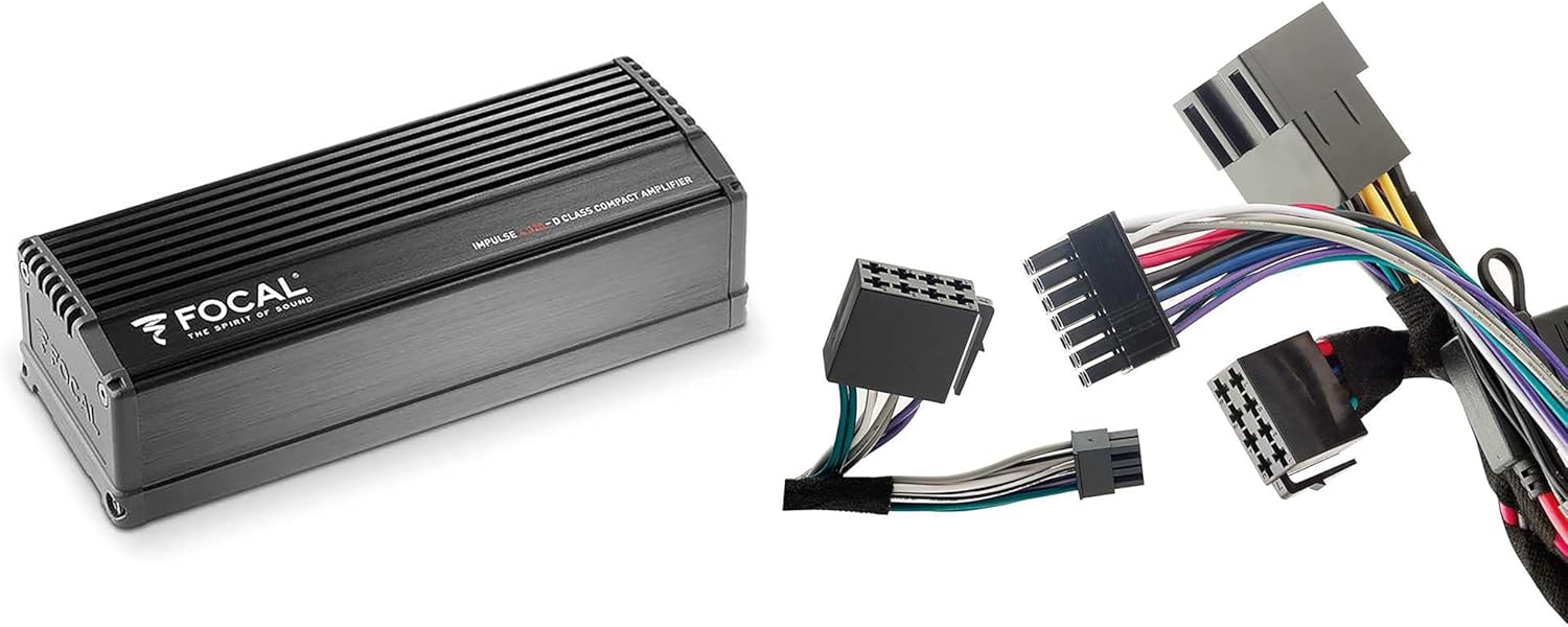 Focal IMPULSE4.320 Ultra Compact 4/3/2-Channel Amplifier + Focal IY-AC “Y” Adapter Cable