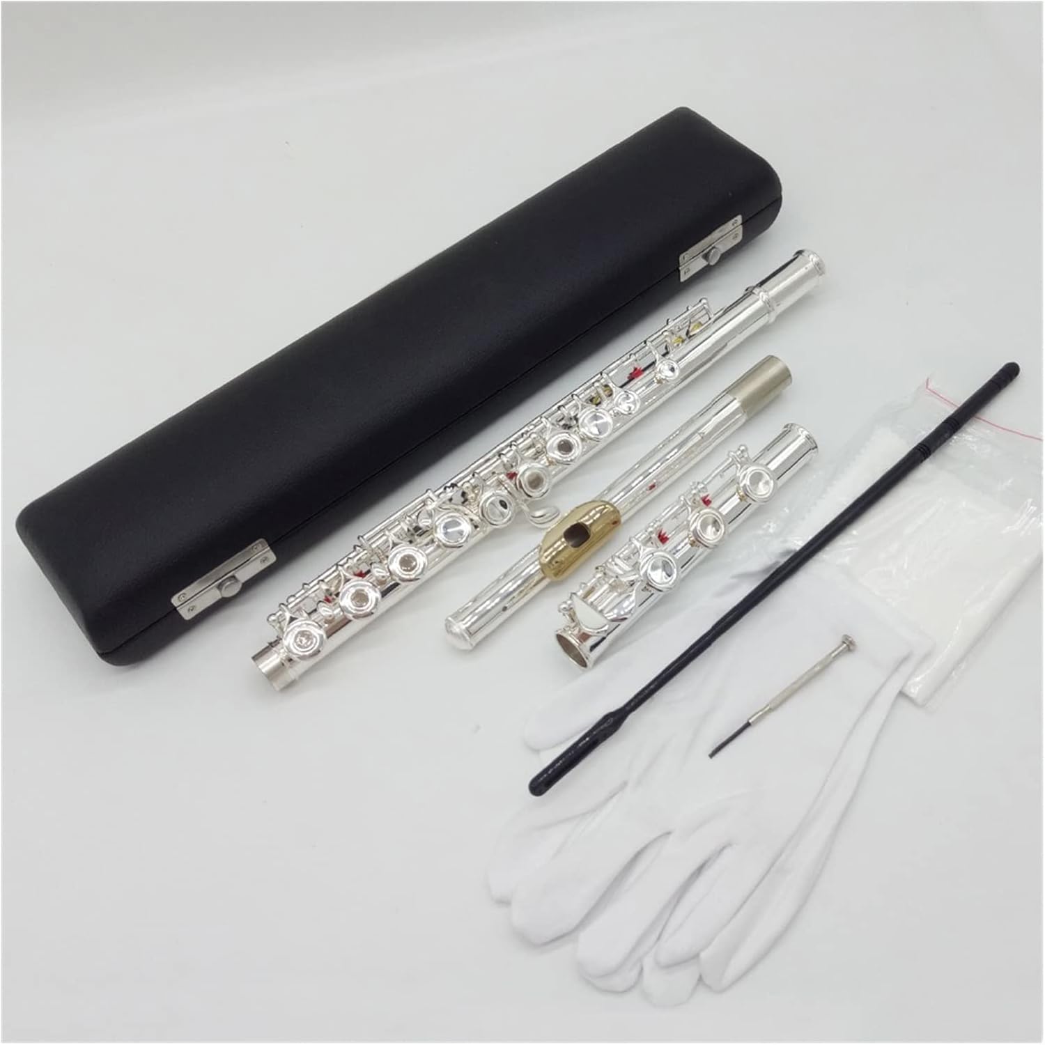 Flutes Musical Instrument Silver Plated 17 Open Holes C Tone Flute Gold Plated Lip Plate Flutes with E Mechanism Woodwind Instrument