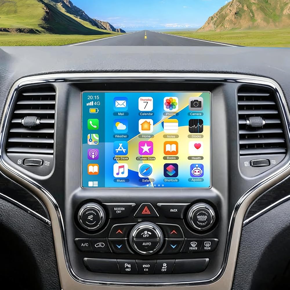 Android 14 Car Stereo for Chrysler 300 2015-2023,8.4 Inch Double Din Car Radio with Carplay & Android Auto, in-Dash Navigation Radio with BT Mirror Link WiFi FM Radio & Backup Camera-2+32G