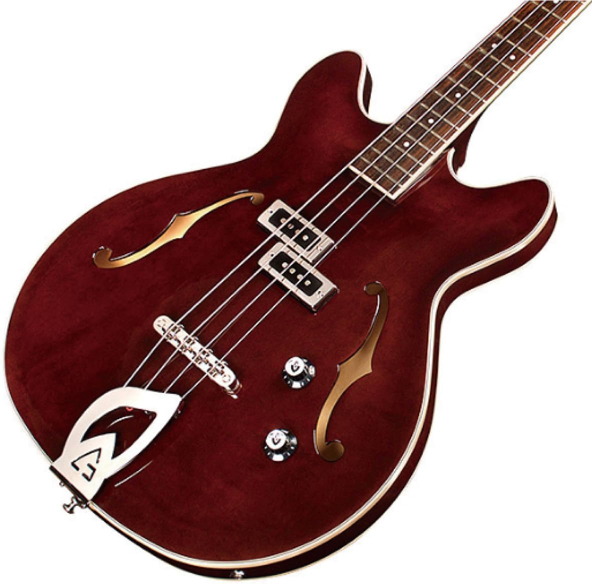 Guild Guitars Starfire I Bass Semi-Hollow Body Double-Cut Bass, Vintage Walnut, Newark St. Collection