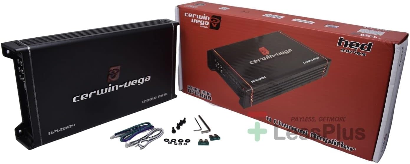 Cerwin Vega H71200.4 900W Max / 360W RMS 2Ω Stable 4-Channel Class A/B Amplifier