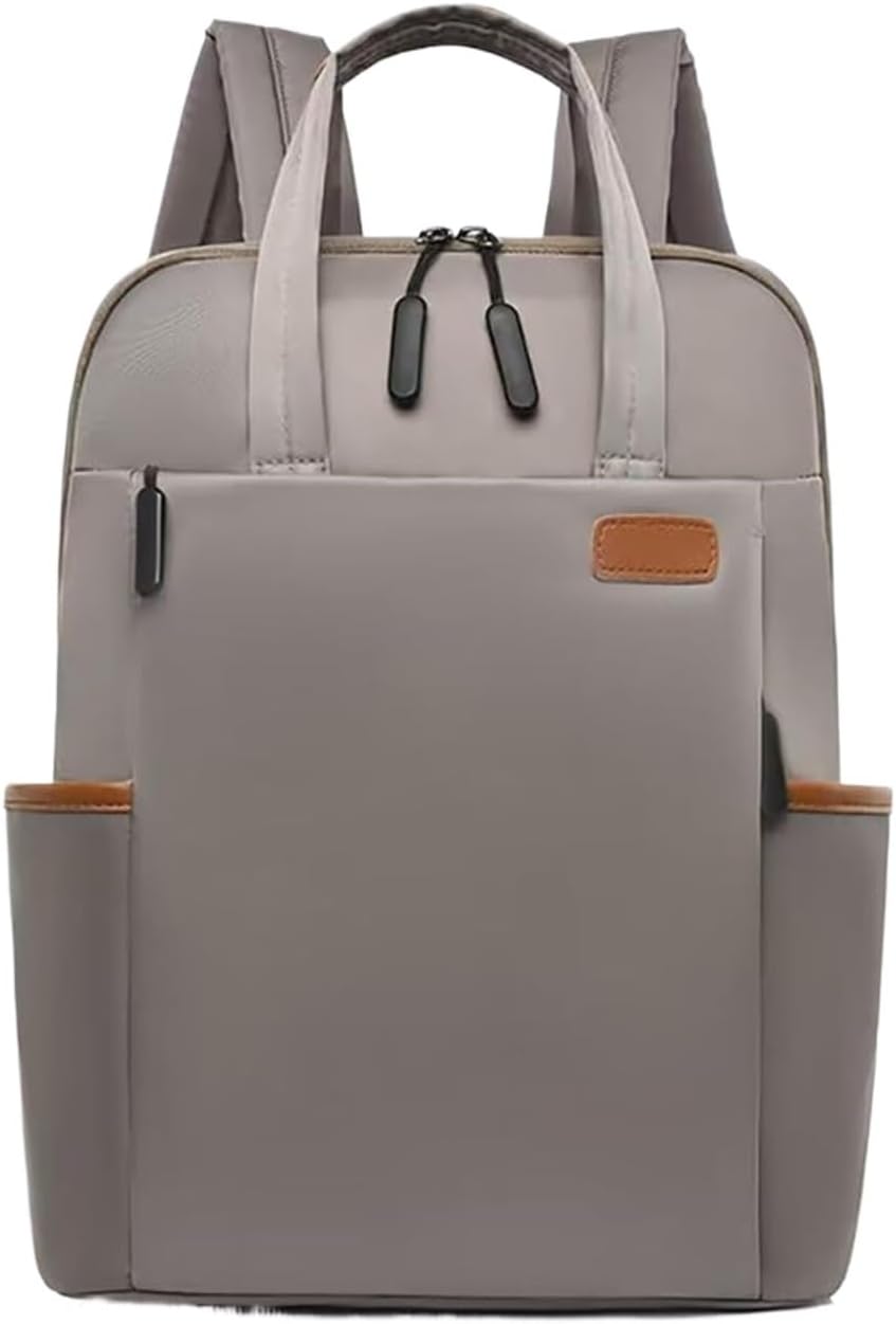 Laptop Backpack for Women Waterproof College Computer Bag Daily Bookbag 14 Inch Travel Work Gray
