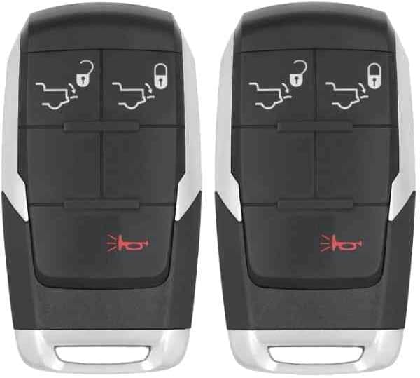 Replacement Smart Key Fob for Ram Power Wagon 2021 FCC GQ4-76T GQ476T Part Number 6838117168381171AC68381171AA68381171A Pack of 2