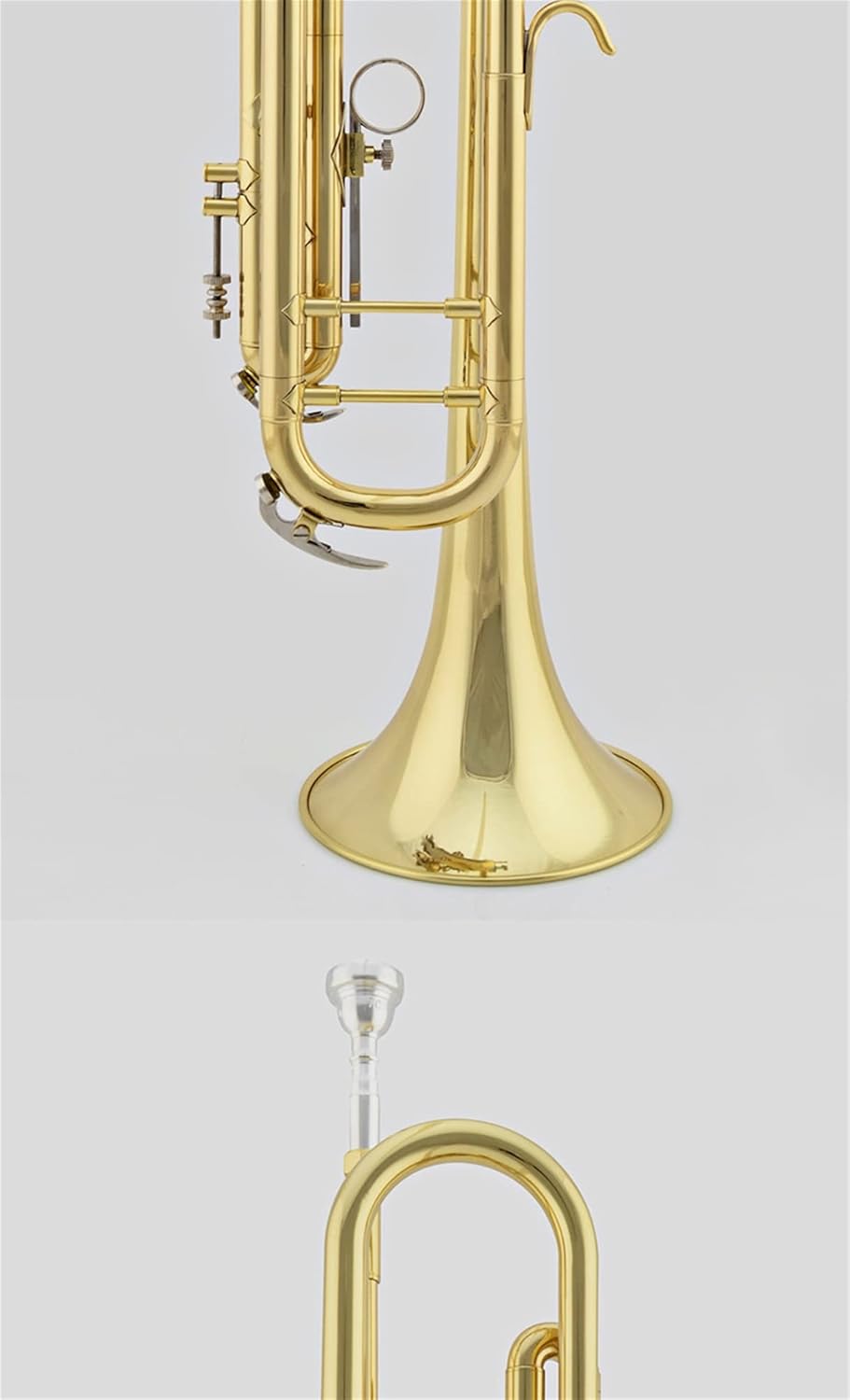 Trumpets Beginner B Flat Trumpet Professional Trumpet with Mouthpiece and Case Brass Wind Instruments Trumpet Set