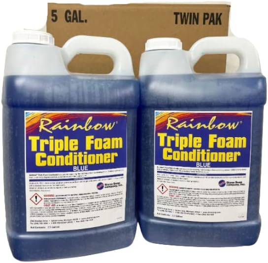 RAINBOW Triple Foam Conditioner for Self Service Car Washes, Blue, 2.5 Gallon Two Pack, Three Colors Available