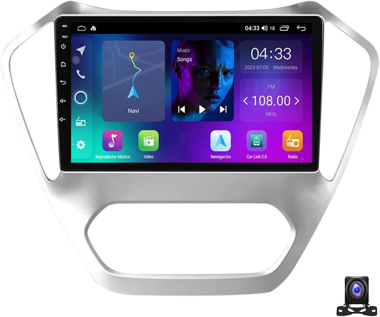 Double Din Car Stereo Multimedia Radio for MG GT 2014~2016 9 Inch Touchscreen with Navigation MP5 Player, DSP RDS FM Car Radio with Carplay/Android Auto,4 core nf2 2g+32g