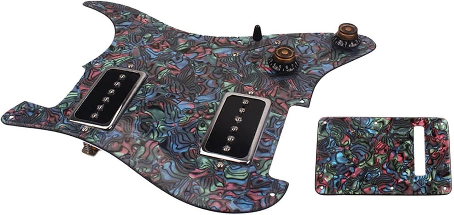 KESHUO 3PLY Electric Guitar Prewired Loaded Pickguard W/Back Cover for ST Guitar Accessories Loaded Pickguard Pre-Wired