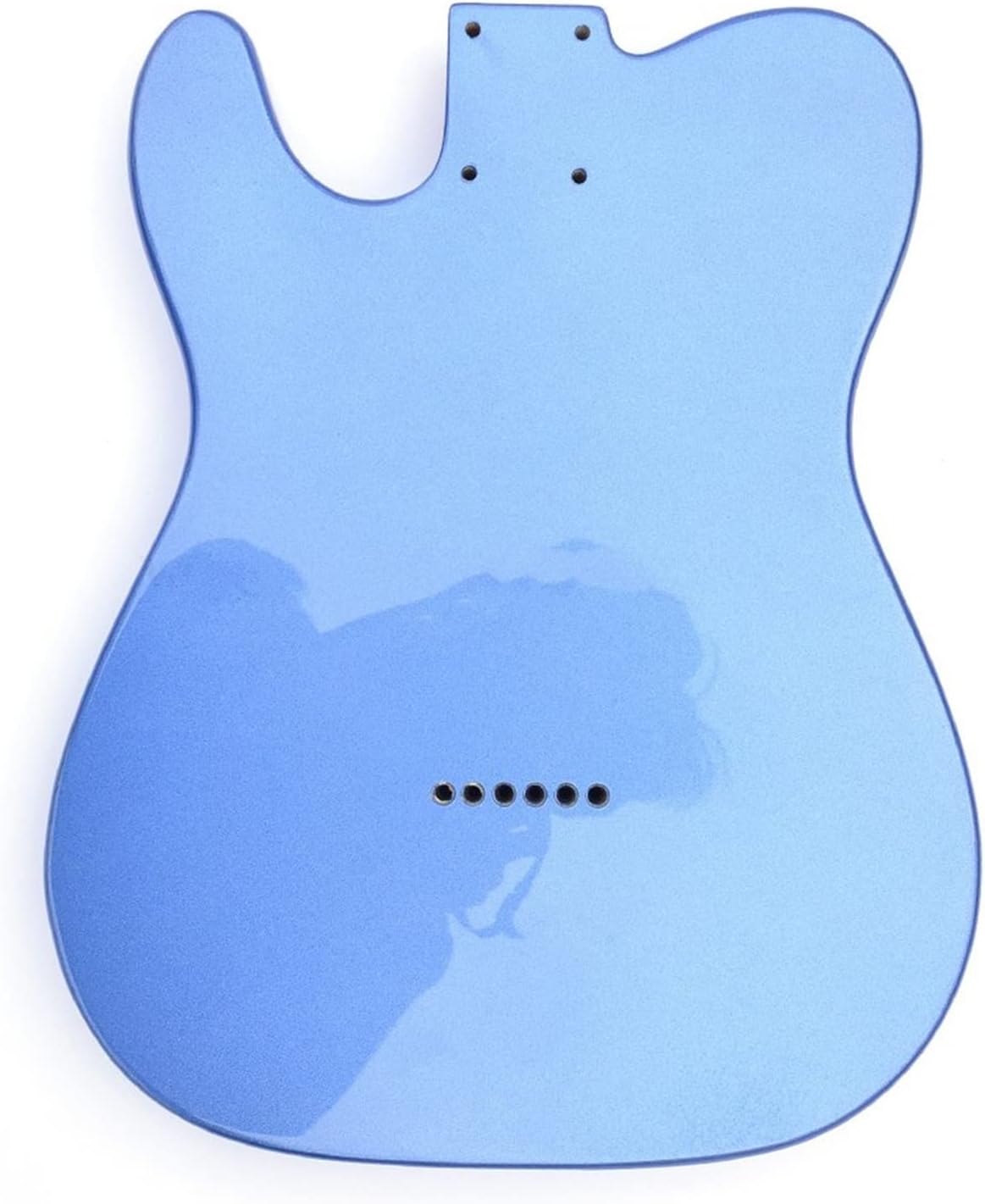 FLFL Alder Wood Guitar Body Dark Blue Electric Guitar Body Finished for TL Guitar Kits Parts Unfinished Guitar Kit