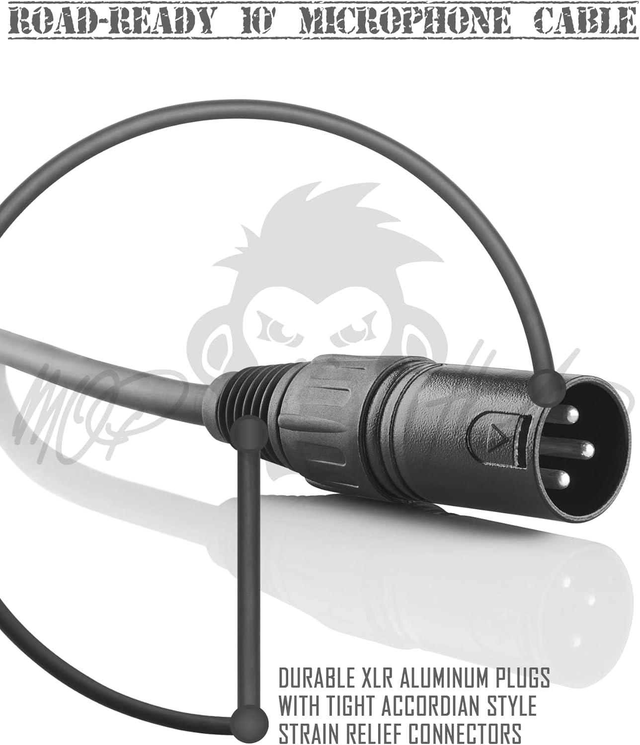 Mackie ProFX16v3 16-Channel Unpowered Mixer USB Bundle with Waveform OEM DAW, 4x Mophead 10-Foot TRS Cable, 4x 10-Foot XLR Cable, 2x 1/4