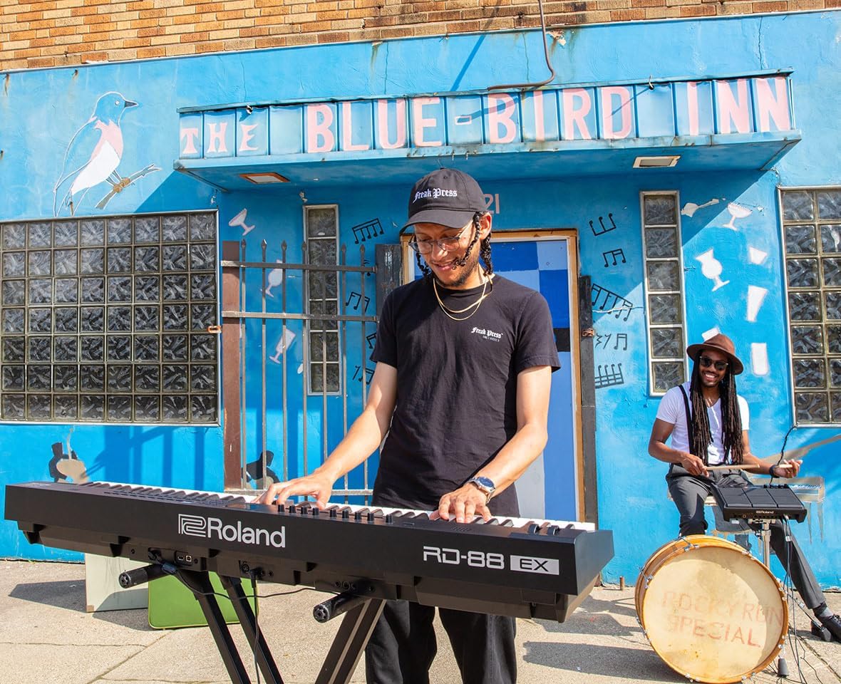 Roland RD-88 EX Stage Piano | 88-Note Keyboard with Expanded Sounds & Supreme Durability | SuperNATURAL Technology | ZEN-Core Engine with Over 3000 Onboard Sounds | Onboard Stereo Speakers