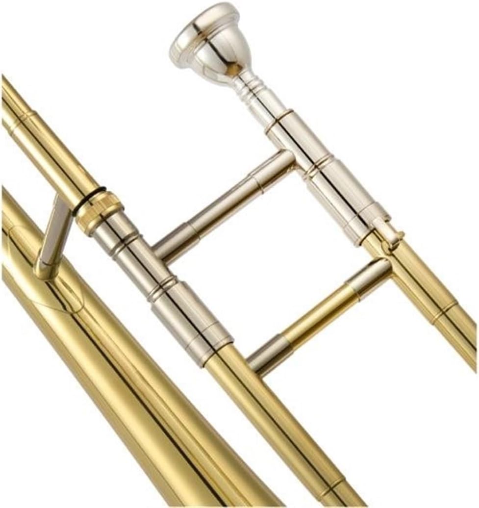 Professionals euphonium Tenor Trombone Instrument B Flat Tune Gold And Silver Two-color Trombone Instrument(Gold)
