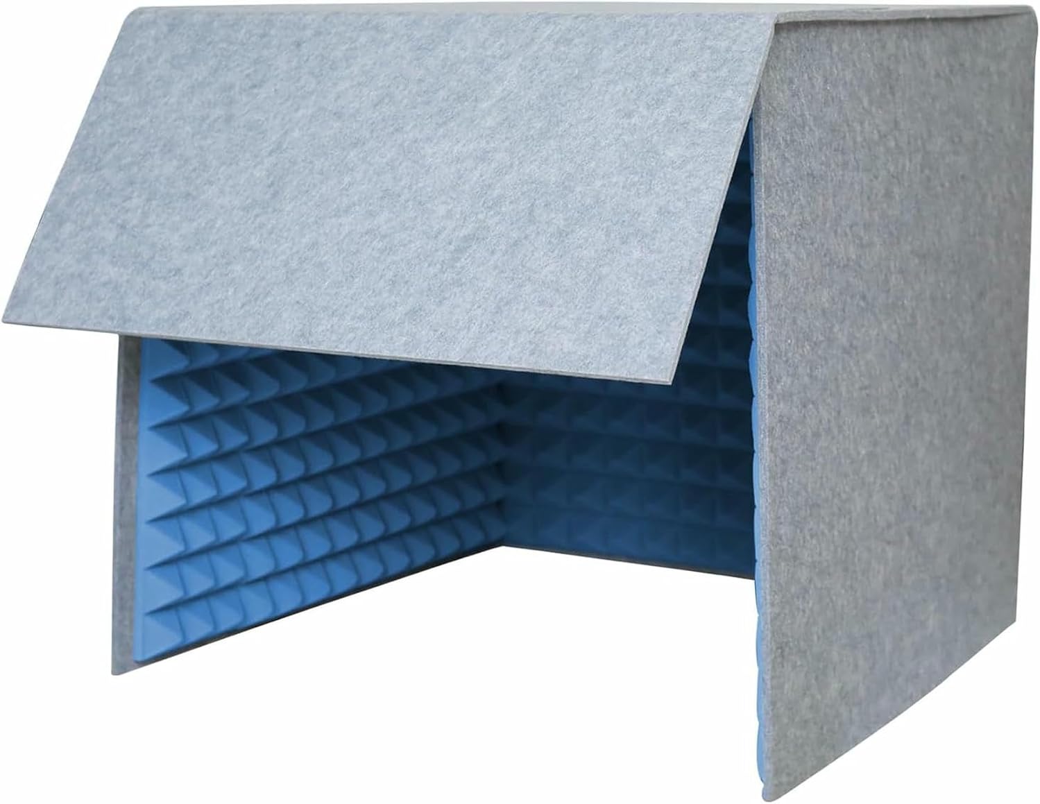 Portable Vocal Recording Shield, Cube Microphone Absorbing Studio, Noise Reduction Isolation Booth, Desktop Soundproof Cover for Podcasts Voiceovers