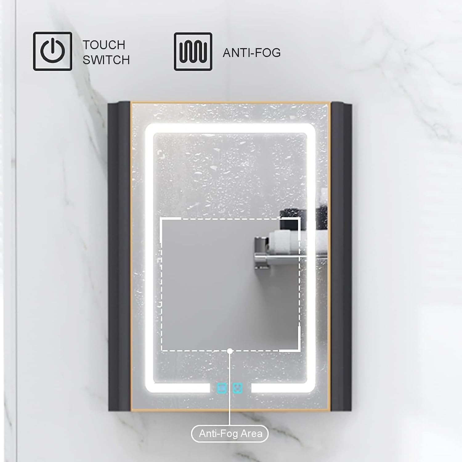 Small Corner Bathroom Vanity Cabinet with Sink and Mirror Cabinet, LED Mirror w/ Anti-fog, Wall Mounted Utility Washing Hand Basin Design, Laundry Tub Sink Combo for Home Kitchen Patio Room ( Size : S