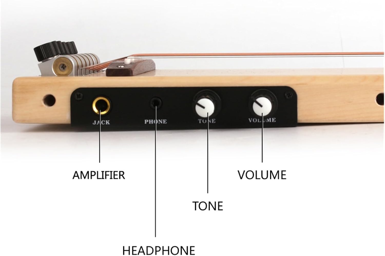 Ultra Short Headless Silent Portable Travel Electric Guitar Maple Body Rosewood Fingerboard Professional Headless Guitar (Color : 01)