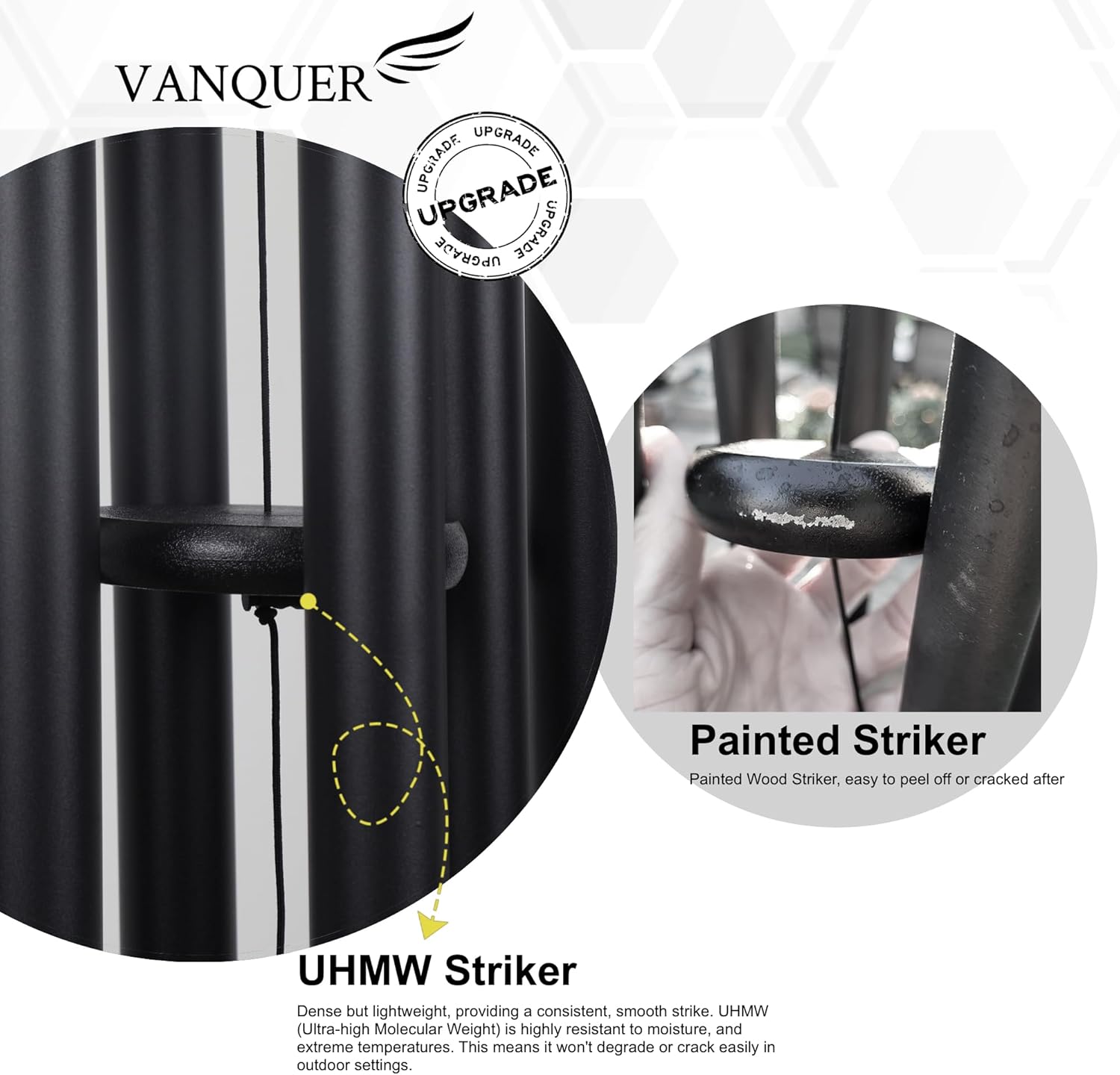 Vanquer Large Wind Chimes for Outside Deep Tone - 48'' Wind Chimes Outdoor Clearance, Deep Tone, Windchimes Outdoors, Memorial, Sympathy Gift, Garden Patio Yard, Home Décor