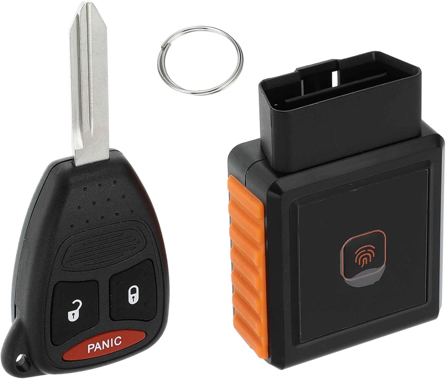 ACROPIX KOBDT04A Keyless Entry Remote Key Fob for Dodge for Ram 1500 2500 3500 Durango 2007-2009 for Dodge Durango 07-09 315Mhz Replacement Car Control Key Kit DIY Tool 3 Button Black