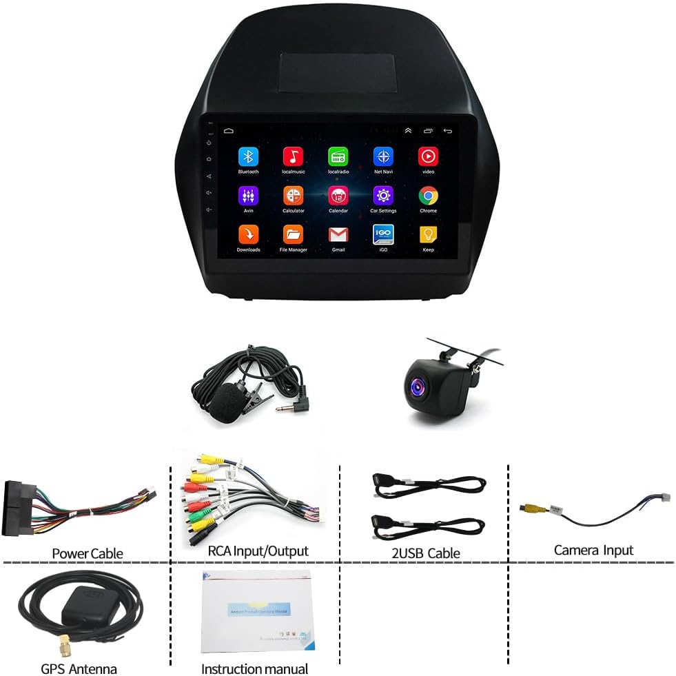 Car Stereo Radio for Hyundai IX35 2009 2010 2011 2012 2013 2014 2015, 10.1