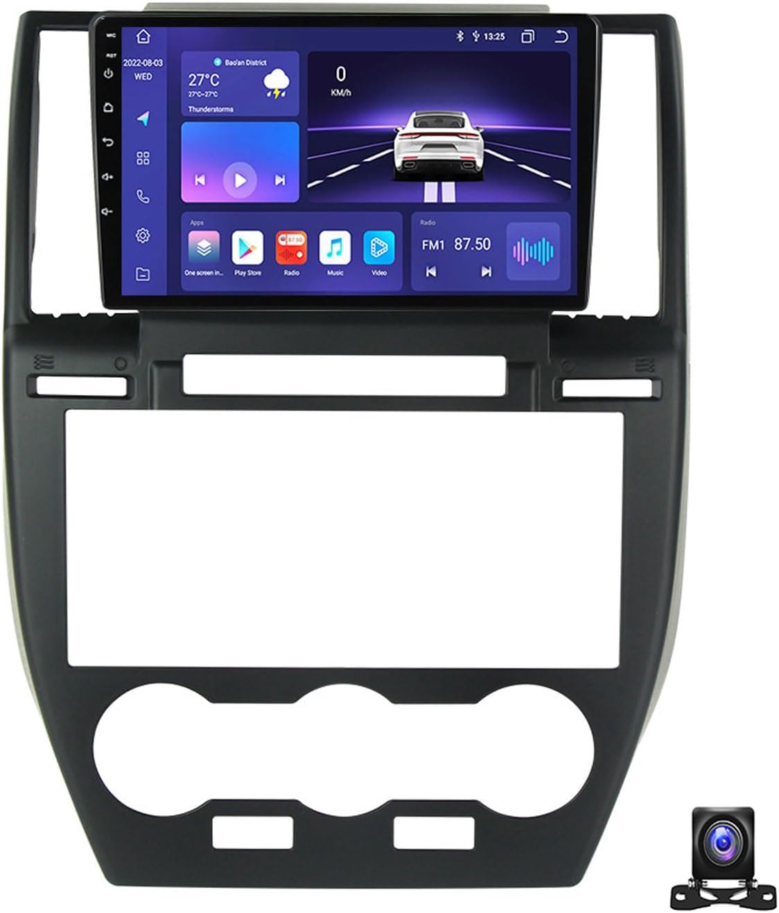 Android 13 Car Stereo 9 inch Touchscreen with Carplay/Android Auto Radio Receiver for Land Rover Freelander Bluetooth MP5 Player with Backup Camera/FM/SWC/RDS/DSP,8 core m800s 8g+256g