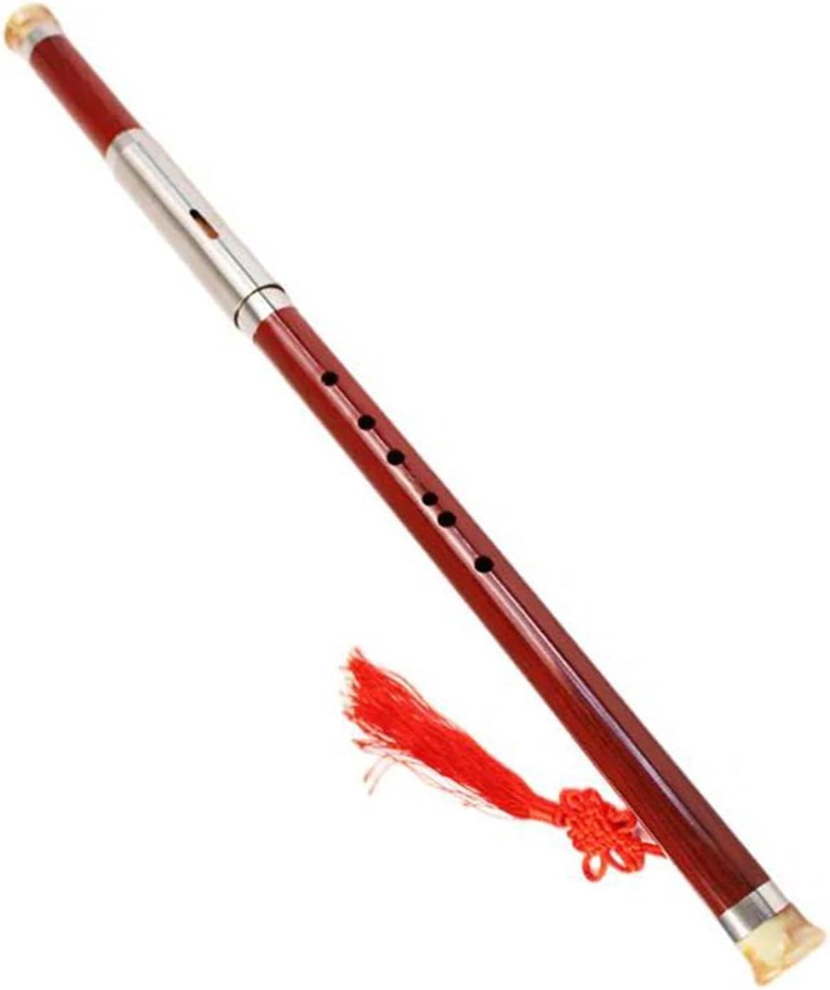 Flute Ebony Woodwind Instrument Suitable For Adult Beginners(Red 2 G Key)