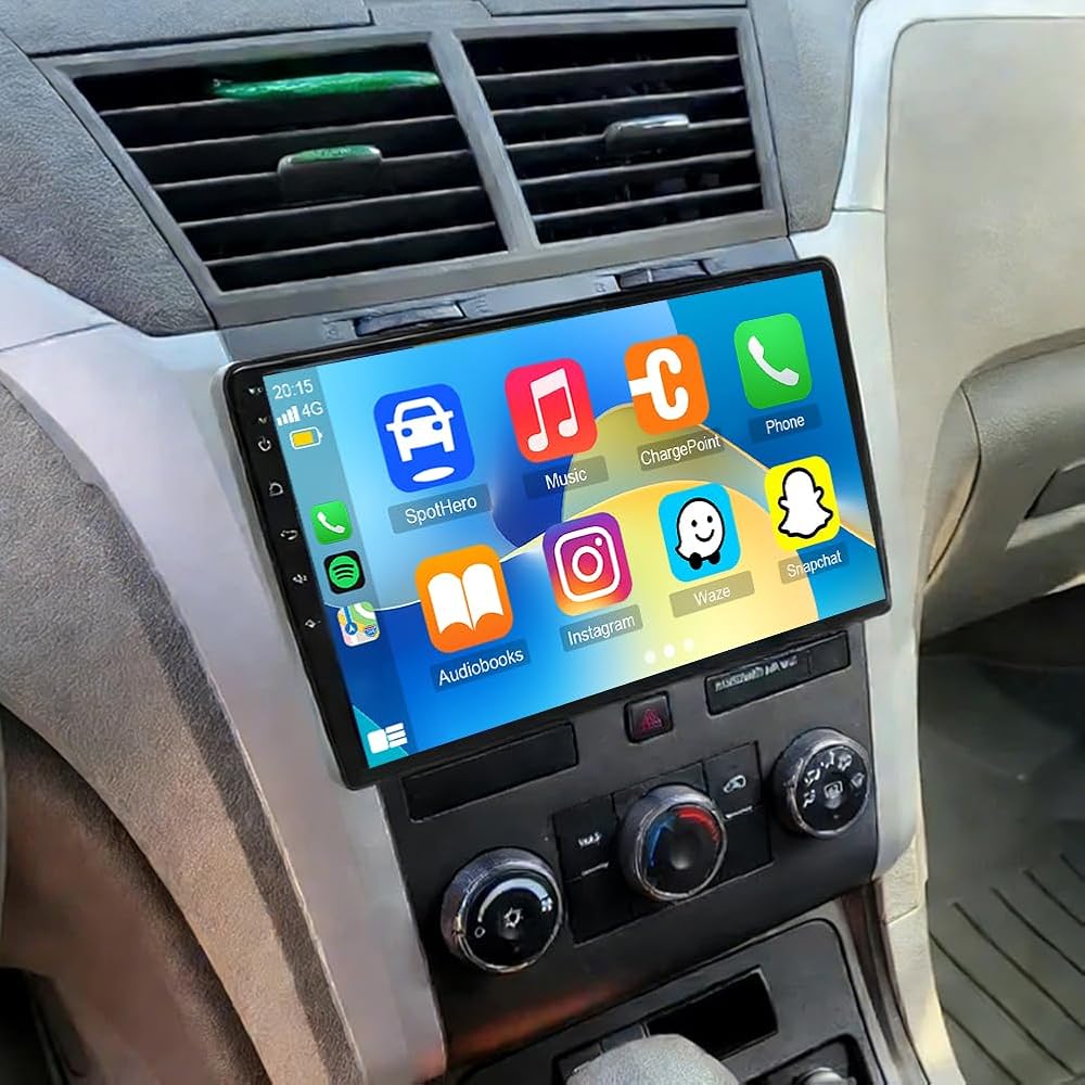 10.1 Inch IPS Touchscreen Android 13 Car Stereo for Chevrolet Traverse 2009 2010 2011 2012 with Wireless CarPlay & Android Auto Car Radio,Support WiFi 6, Bluetooth 5.4, Backup Camera, SWC