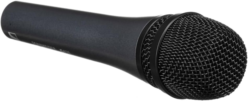 Liquid Audio Sennheiser E 835 Cardioid Dynamic Vocal Microphone Bundle w/Pig Hog PHM10 8mm Mic Cable Polishing Cloth