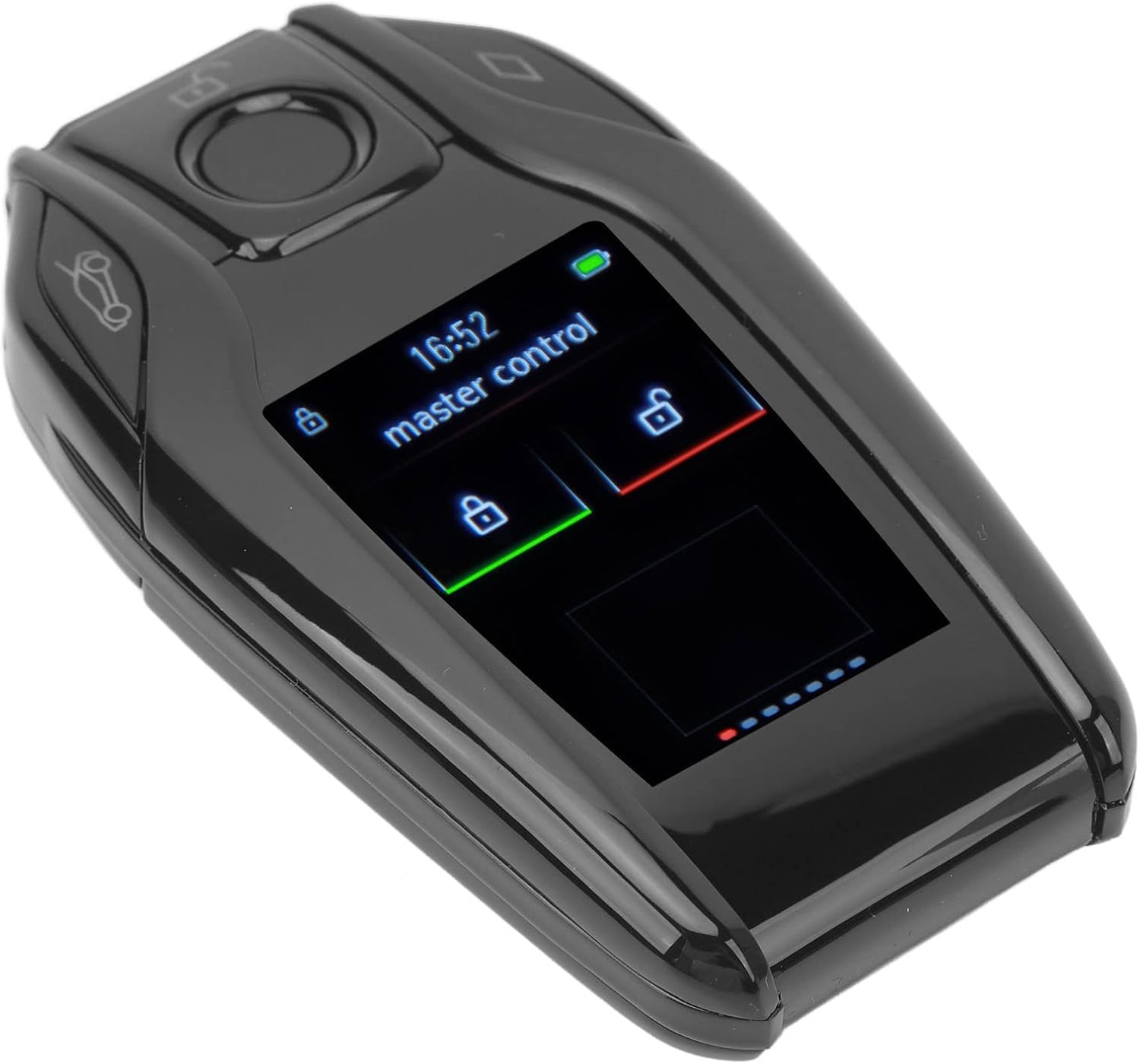 Keyless Entry Remote Control Car Key, Smart LCD Screen Anti Lost Automatic Lock, One Button Start for All Models with One Button Start