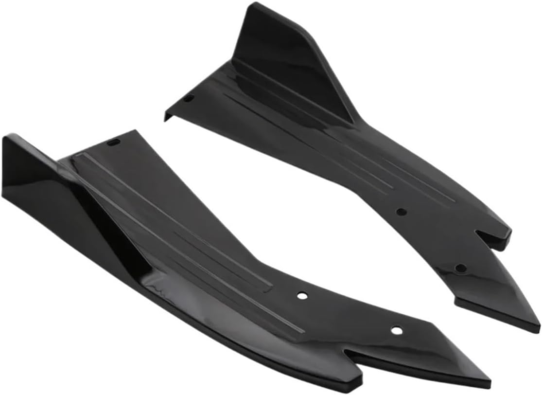 car Wide Body kit Compatible for BMW 5 Series E60 E61 F10 Car Universal Rear Bumper Protector Canards Splitter Side Skirt Guard Body Kits Accessories Tuning(Glossy Black)