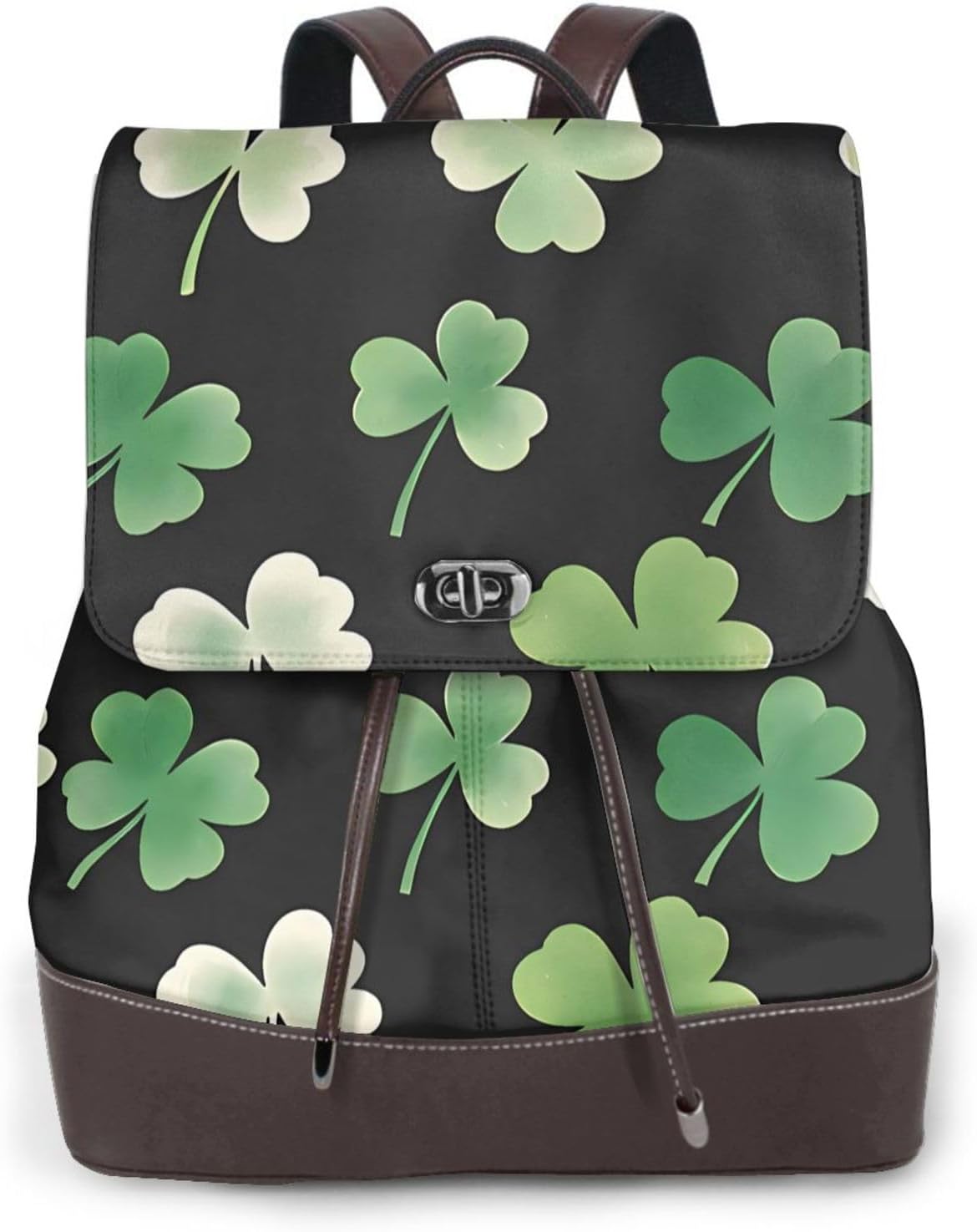 Lucky Old Grandpa for Womens Backpack Purse Microfiber PU Anti-theft Large Fashion Designer Travel Bag Ladies Shoulder Bags