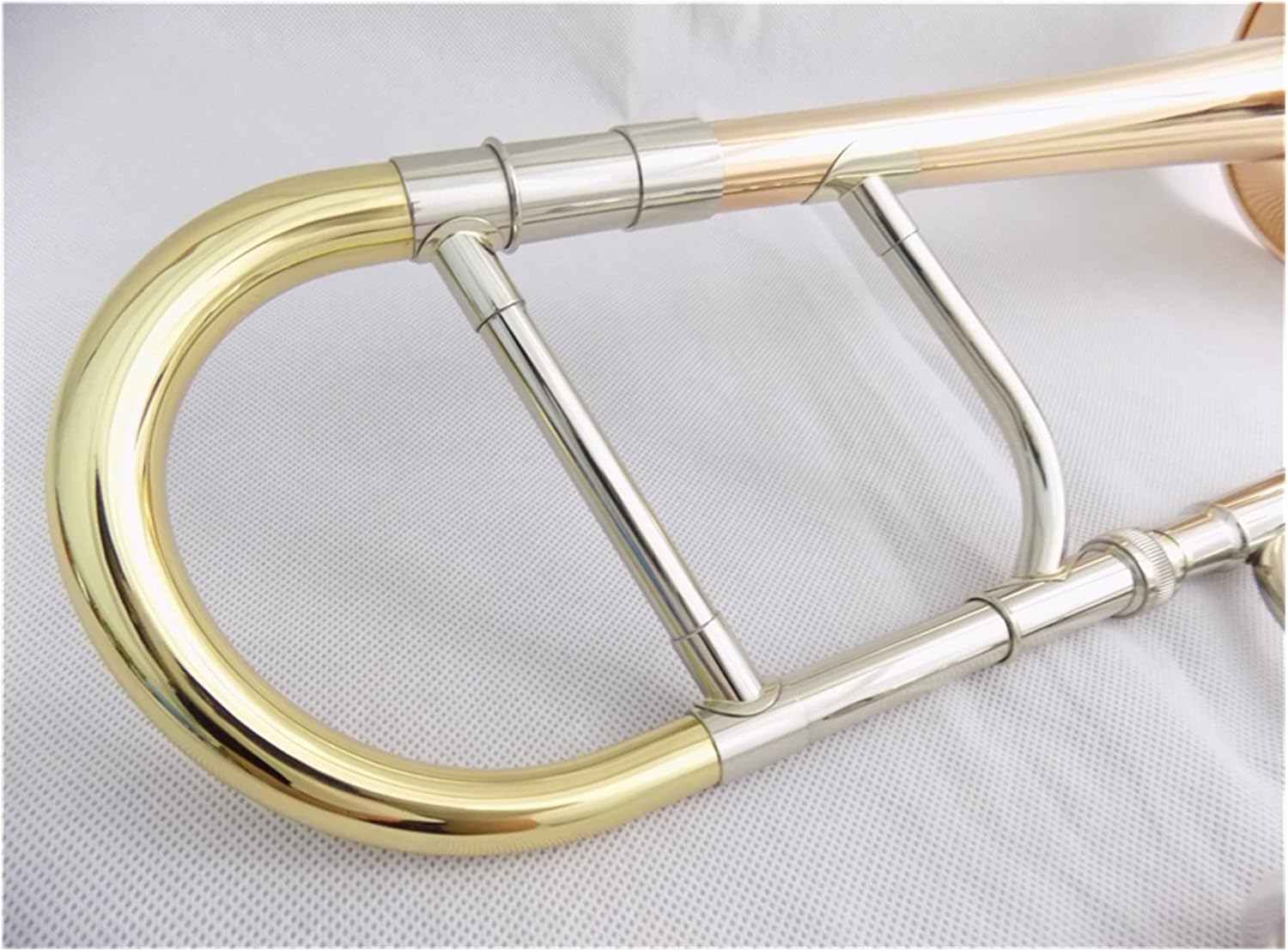 Student Trombone EB Alto Trombone Gold Brass Bell Lacquer with Case and Mouthpiece Brass Musical Instruments Trombone Kit