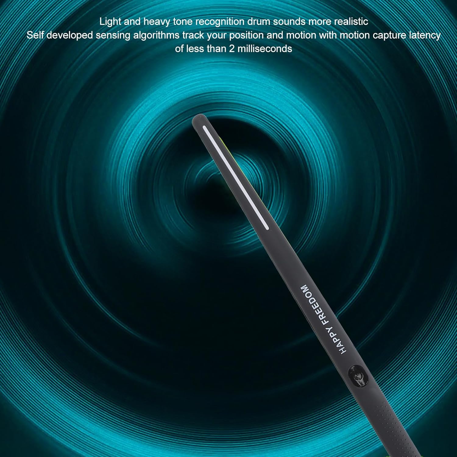 ciciglow Electric Air Drum Sticks Set, Portable Virtual Drumsticks Kit with Pedal, Audio Converter, 3D Motion Sensing Electronic Drums for Adults, Kids, Gift, ciciglowbsqe70819d