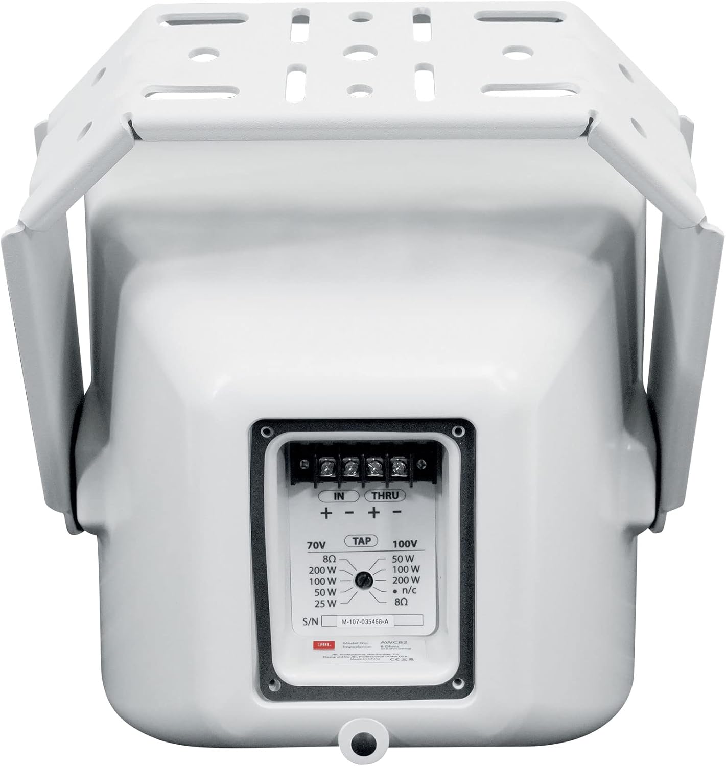 JBL Professional AWC82 All-Weather Compact 2-Way Coaxial Loudspeaker with 8-Inch LF, Light Grey