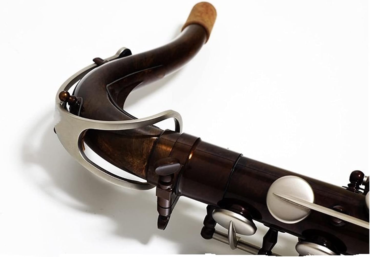 Sax Beginners Kit Tenor Saxophone B Flat Brass Nickel Plated Musical Instruments Sax with Case Mouthpiece Wind Instrument (Color : SX90R Coffee)