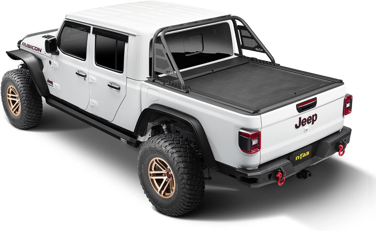 Rugged Ridge Armis Retractable Tonneau Cover w/ Max Track for Jeep Gladiator JT | Weather Resistant, Full Bed Access | 13550.35 | Fits 2020-2025 Jeep Gladiator JT w/ Trail Rails