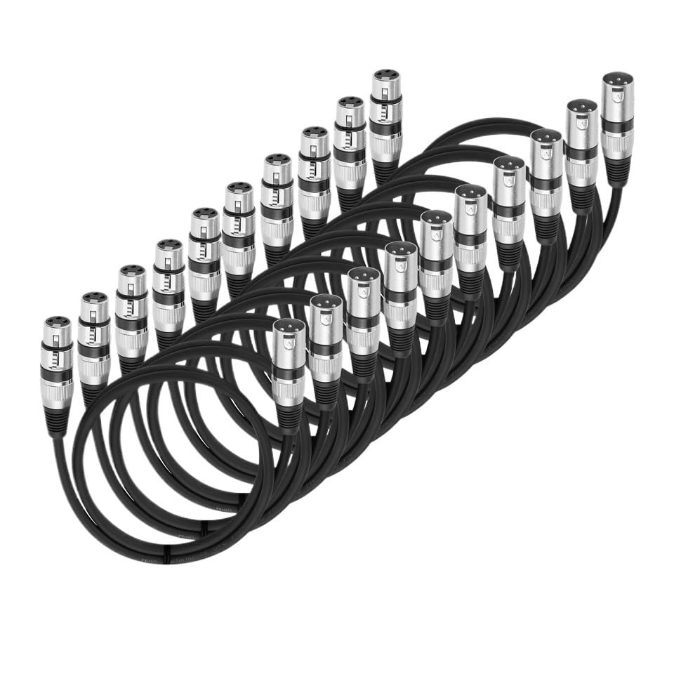 XLR Cable Male to Female M/F Shielded OFC Audio Cable for Microphone Mixer Stage Light Amplifier 1m 1.8m 300CM 5m 10m(Model 2,300CM)