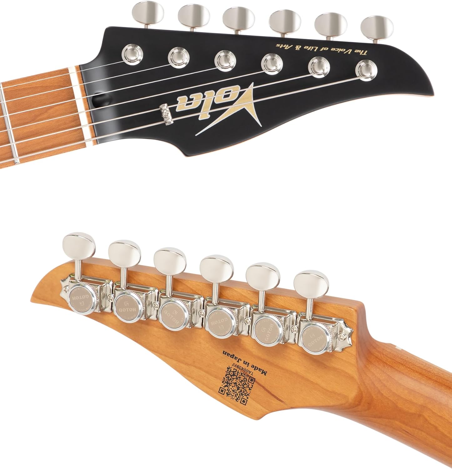 Vola Electric Guitar OZ RV TNC LH Aqua Burst Gloss Handmade in Japan MIJ Solid Flame Maple Top Roasted Maple Neck Stainless Steel Frets Gotoh Bridge Gotoh Locking Tuner 6 Strings Modern C Neck